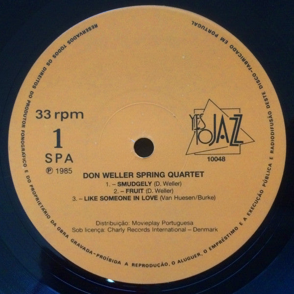 The Don Weller Spring Quartet : Commit No Nuisance (LP, Album)