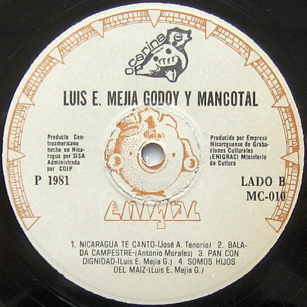 Luis Enrique Mejía Godoy Con Mancotal : Un Son Para Mi Pueblo (LP, Album)
