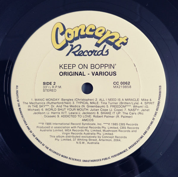 Various : Keep On Boppin' (LP, Comp)