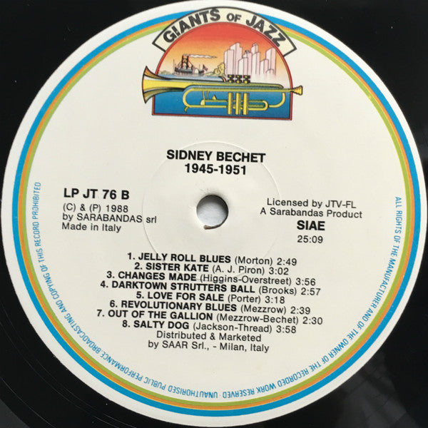 Sidney Bechet : 1945 - 1951 (LP, Comp)