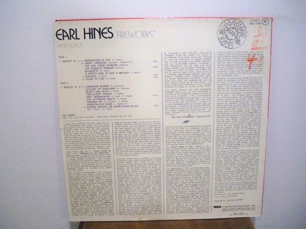 Earl Hines : Fireworks (LP, Album)