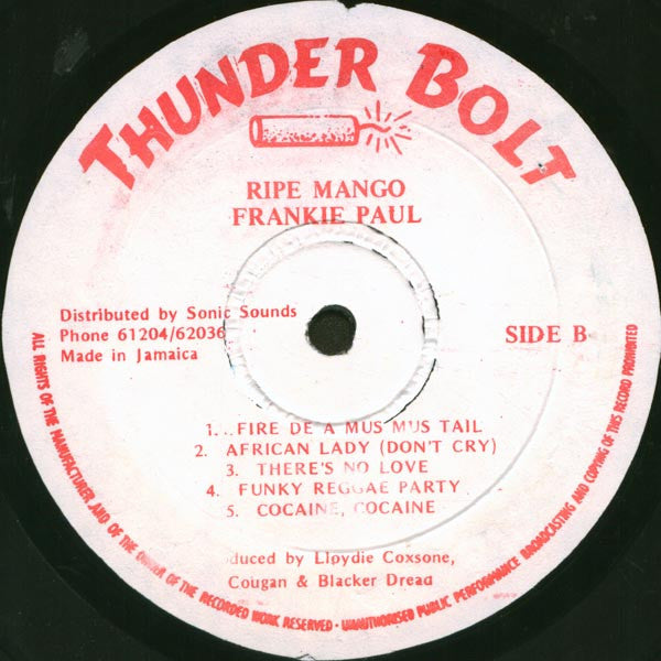 Frankie Paul : Ripe Mango (LP, Album)