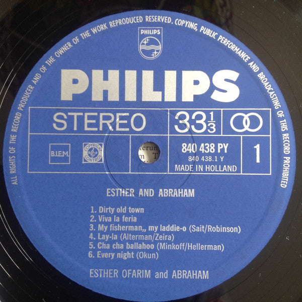 Esther & Abi Ofarim : Esther And Abraham (LP)