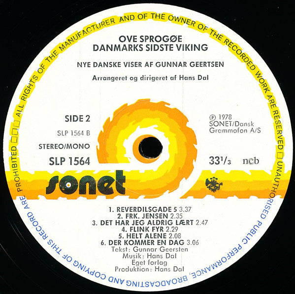 Ove Sprogøe : Danmarks Sidste Viking (LP, Album)