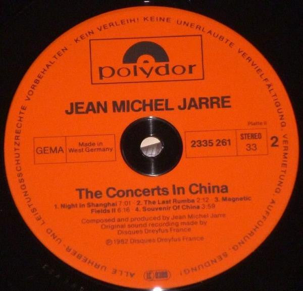 Jean-Michel Jarre : The Concerts In China (2xLP, Album, Inj)