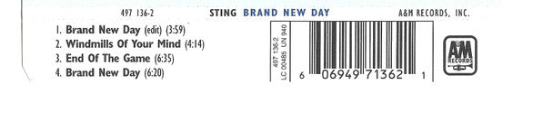 Sting : Brand New Day (CD, Maxi)