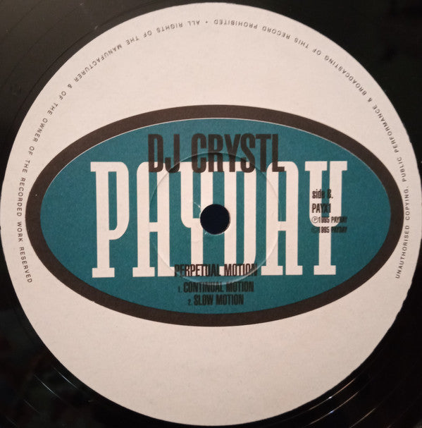 DJ Crystl : Perpetual Motion EP (12", EP)