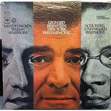 Felix Mendelssohn-Bartholdy / Franz Schubert - Leonard Bernstein, New York Philharmonic : Favorite Masterworks: Italian Symphony / Unfinished Symphony (LP, Album, 360)