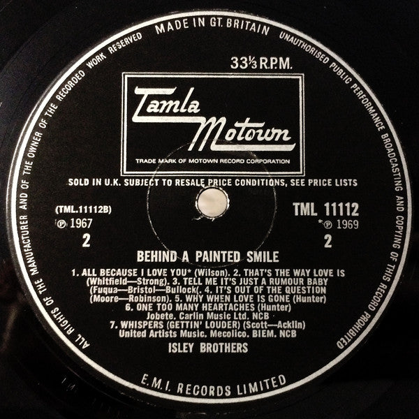 The Isley Brothers : Behind A Painted Smile (LP, Comp, Mono)