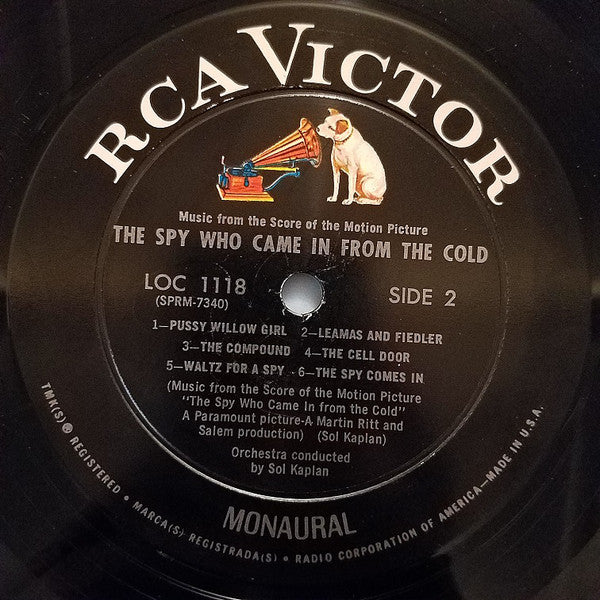 Sol Kaplan : The Spy Who Came In From The Cold (Music From The Score Of The Motion Picture) (LP, Mono)