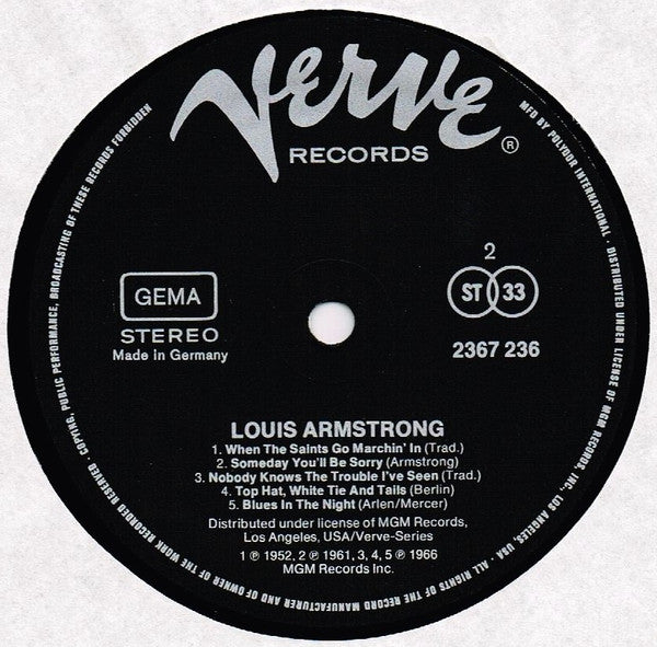 Louis Armstrong : Louis Armstrong (LP, Comp)