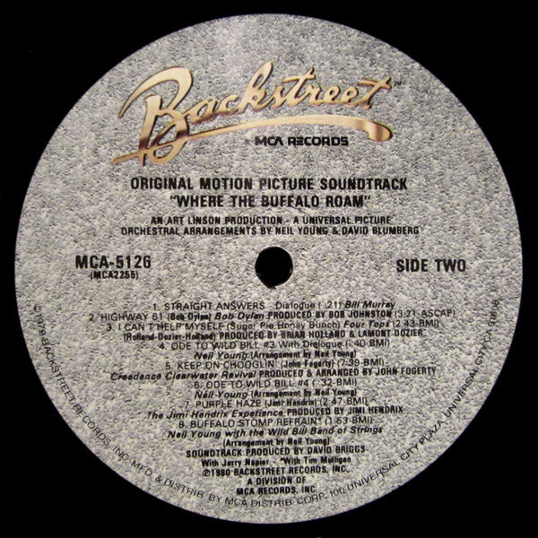 Various : The Original Movie Soundtrack · Where The Buffalo Roam (LP, Album, Glo)