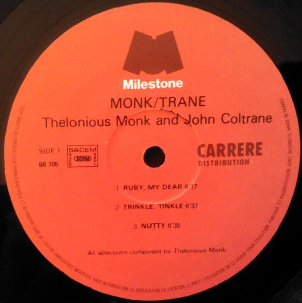 Thelonious Monk & John Coltrane : Monk / Trane (2xLP, Comp, RE)