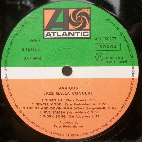 Jazz Gala Big Band Orchestra : Jazz Gala Concert (LP, Album)