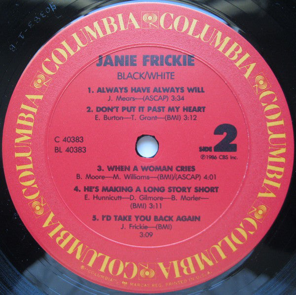 Janie Fricke : Black & White (LP, Album, Pit)