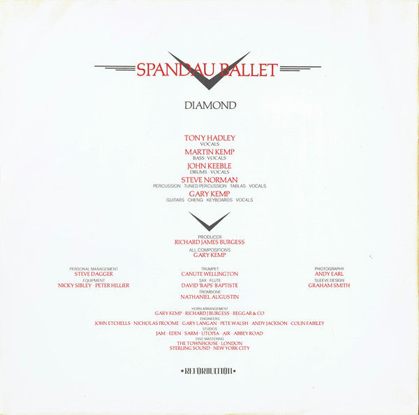 Spandau Ballet : Diamond (LP, Album)