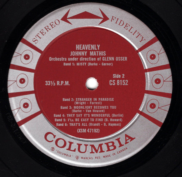 Johnny Mathis : Heavenly (LP, Album)