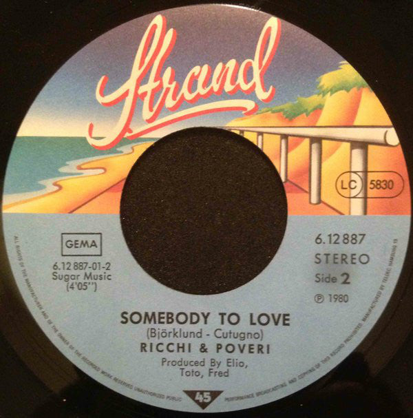 Ricchi E Poveri : E No E No (7")