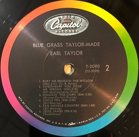 Earl Taylor And His Blue Grass Mountaineers : Blue Grass Taylor-Made (LP, Album)