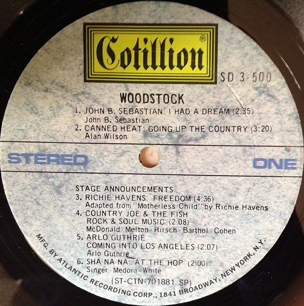 Various : Woodstock - Music From The Original Soundtrack And More (3xLP, Album, SP )