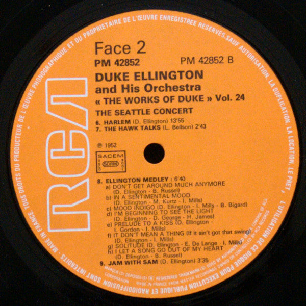 Duke Ellington And His Orchestra : The Works Of Duke - Integrale Volume 24 (LP, Album)