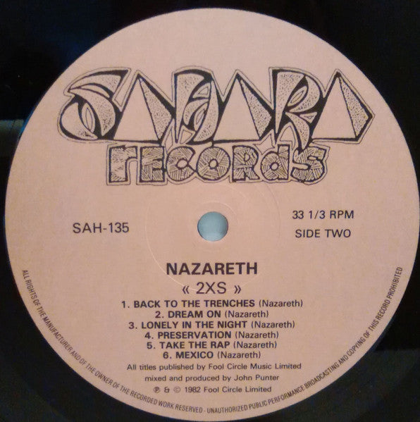 Nazareth (2) : 2XS (LP, RE)