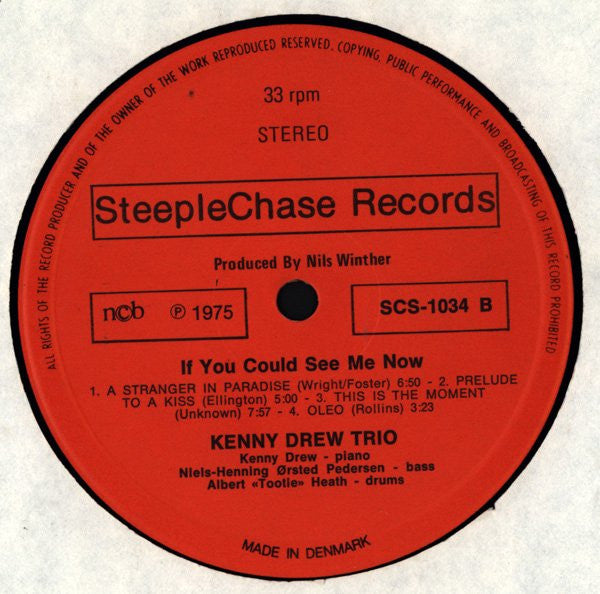 The Kenny Drew Trio : If You Could See Me Now (LP, Album)