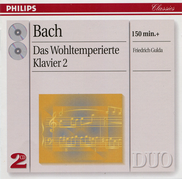Johann Sebastian Bach - Friedrich Gulda : The Well-tempered Clavier Bk 2 (2xCD, Album, RE)