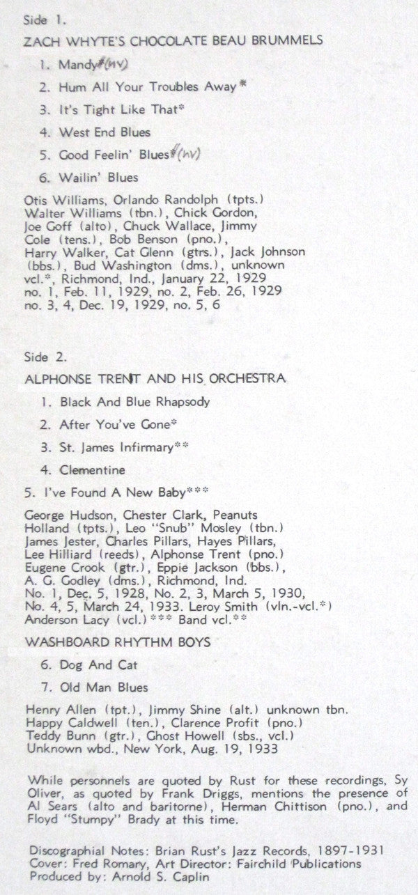 Various : Territory Bands 1929-1933 (LP, Comp)