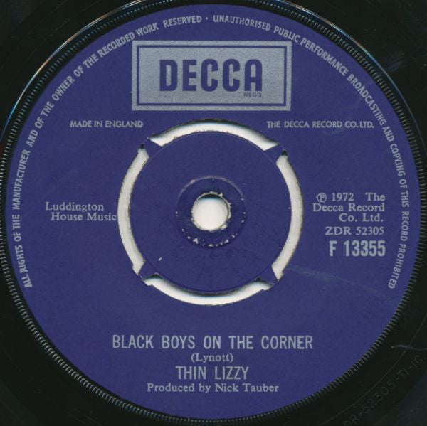 Thin Lizzy : Whisky In The Jar (7", Single)