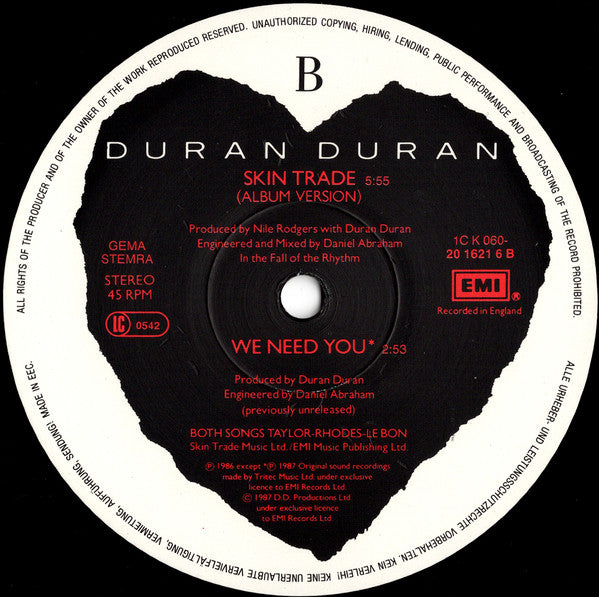Duran Duran : Skin Trade (12")