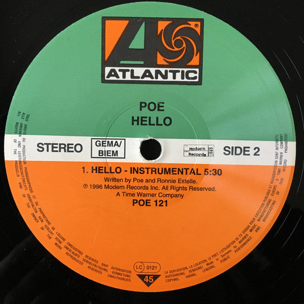 Poe : Hello (12")