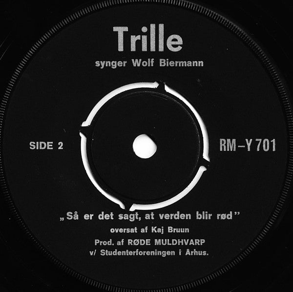 Wolf Biermann, Trille : So Soll Es Sein - So Wird Es Sein (7", Single)
