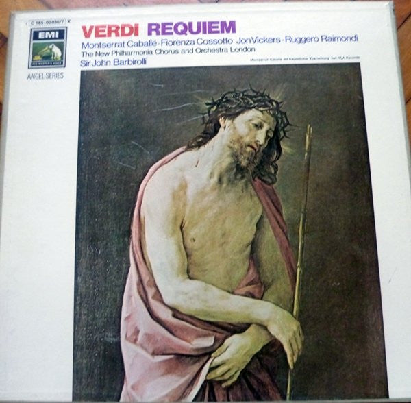 Giuseppe Verdi, Montserrat Caballé, Fiorenza Cossotto, Jon Vickers, Ruggero Raimondi, New Philharmonia Chorus And New Philharmonia Orchestra : Requiem (2xLP)