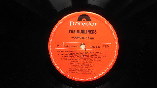 The Dubliners : Together Again (LP, Album)