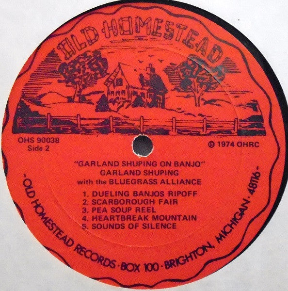Garland Shuping With The Bluegrass Alliance : Garland Shuping On Banjo (LP, Album)