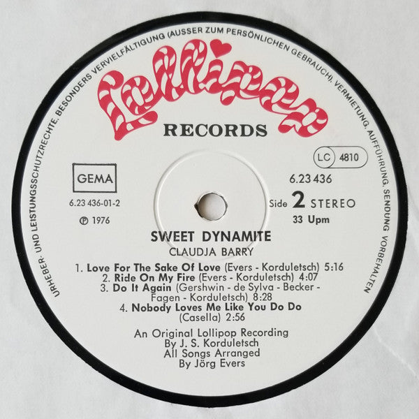 Claudja Barry : Sweet Dynamite (LP, Album, RE)