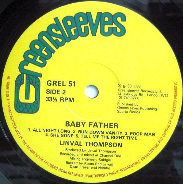 Linval Thompson : Baby Father (LP, Album)