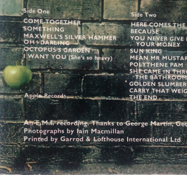 The Beatles : Abbey Road (LP, Album, Mis)