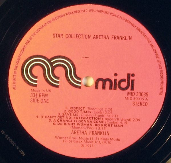 Aretha Franklin : Star-Collection (LP, Comp)