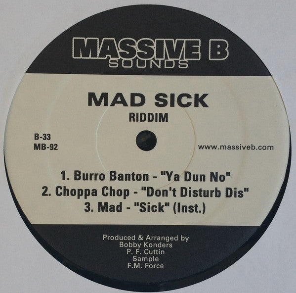 Various : Mad Sick Riddim (12")