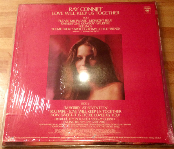 Ray Conniff : Love Will Keep Us Together (LP, Album, Quad)
