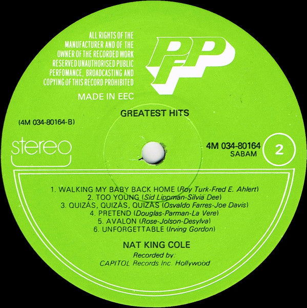 Nat King Cole : Greatest Hits (LP, Comp)