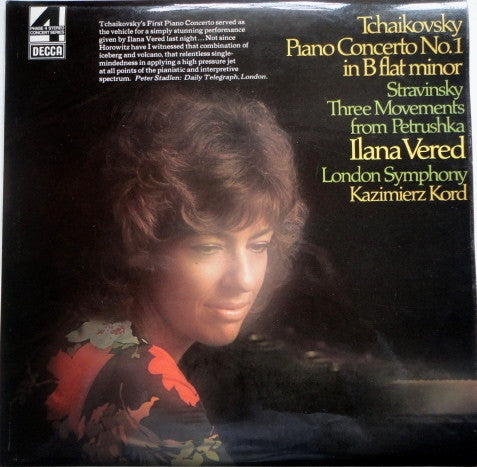 Ilana Vered, Pyotr Ilyich Tchaikovsky, Igor Stravinsky, London Symphony Orchestra, Kazimierz Kord : Tchaikovsky Piano Concerto No.1 In B Flat Minor - Stravinsky Three Movements From Petrushka (LP, Album)
