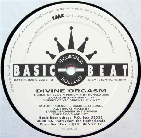 Divine Orgasm : Creator (12")