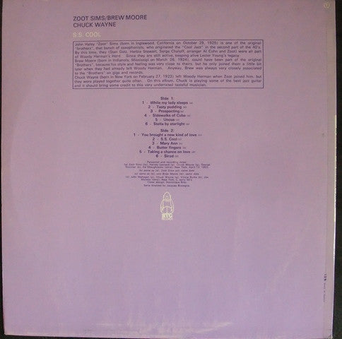 Zoot Sims, Brew Moore, Chuck Wayne : S.S. Cool (LP, Comp)