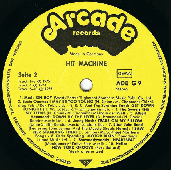 Various : Hit Machine (LP, Comp)