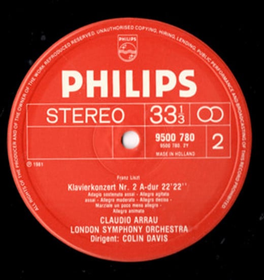 Franz Liszt / Claudio Arrau / London Symphony Orchestra / Sir Colin Davis : Liszt: The Piano Concertos (LP, Album)