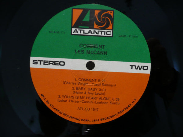 Les McCann : Comment (LP, Album)