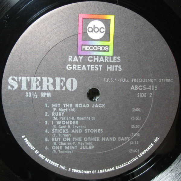 Ray Charles : Greatest Hits (LP, Comp, RE)
